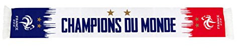 France Football Team FFF Scarf – World Champion 2018 – Official Collection Size 140 cm