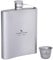 iBasingo 200ml Titan Flachmann mit Klein Becher Outdoor Camping Trinkflasche Alkoholflasche Alkohol Whisky Wein Bottle Becher Set Abnehmbarer Weintopf mit Trinkbecher für Reisen Picknick Ti3062D