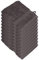 Miamar Lot de 10 Gant de Toilette 15 x 21 cm Absorbant Doux en 15 Couleurs Disponibles 500g/m² 100% Coton Öko-Tex Anthracite