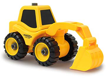 JAMARA 405168 Construction Vehicle Set 9 in 2-9 Different Models with 2 Chassi - Multi Tool with Slip Clutch, Easy to Disassemble and Assemble, Promotes Fine Motor Skills and Creativity, Yellow
