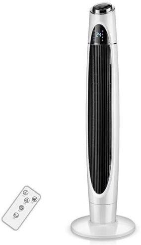 Climatiseur-JM Colonne Radiateur et Ventilateur Soufflant Instant Comfort Compact d?Appoint et Ventilation 3 en 1 Air Cooler Ultra Silencieux (Remote Control)