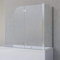 Schulte Badewannenfaltwand Angle, 2-teilig 112 x 142 cm mit Seitenwand für 80 cm Badewanne, 5 mm Sicherheitsglas (ESG) Klar hell, Chromoptik, D693477204 41 50