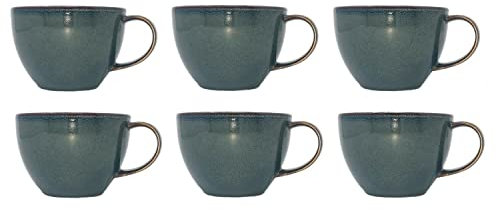 like. by Villeroy & Boch Crafted Denim 6er Set Kaffeeobertassen blau 170ml