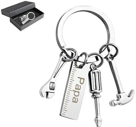 Porte clé papa,Cadeau porte clé fete des peres, Porte-clefs Papa,Cadeau Baptême, Cadeau Homme,Porte-clés Hommes,Porte-clés pour Papa Anniversaire,Papa Cadeau de Noël Halloween