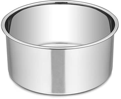 Homikit 6 Inch Deep Cake Tin, Stainless Steel Round Cake Pan Baking Mould, Ideal for Christmas/Wedding/Birthday Layer Cakes, Seamless Design, Mirror Finished & Dishwasher Safe