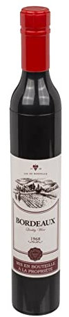 MIJOMA Taschenschirm Taschen-Regenschirm in Flasche verpackt, als Weinflasche getarnt, Gag-Geschenk Geschenkidee für Weintrinker Weinliebhaber, Ø 90 cm (Rotwein)