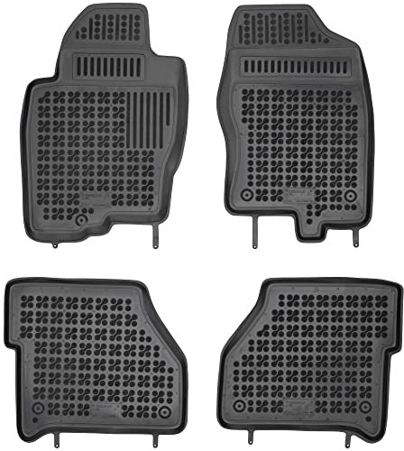 MatsMore Gummimatten Auto Fussmatte passt für Nissan Navara III 2005-2014 Verbessern Sie Ihren Reisekomfort mit Antirutschmatte Auto - Allwetter fußmatten Auto, Schutz vor Verschmutzung