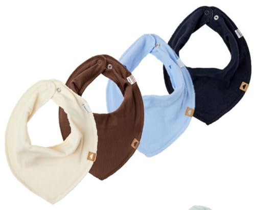 NAME IT Baby 4er Pack DREIECKSTUCH HALSTUCH Sabberlätzchen 4 Stück (Set 4Nadau)