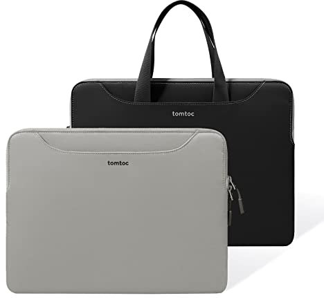 tomtoc 14 Zoll Slim Laptoptasche für Neu 14-Zoll MacBook Pro M4/M3/M2/M1 Pro/Max (2024-2021) A3112 A3401 A3185, 13 Zoll MacBook Air/Pro, 14 Acer ASUS Dell HP ThinkPad Computer Tragetasche Hülle