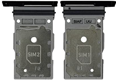 Double SIM Double Remplacement de Porte-Fente de Plateau de Carte Compatible avec Samsung Galaxy S23 / S23 + Plus 5G Phantom Noir
