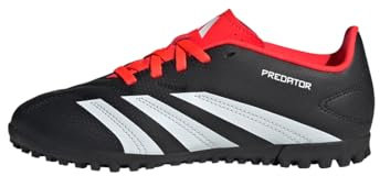 adidas Predator.4 L Tf J Fußballschuhe, Core Black/FTWR White/Solar Red, 22 EU