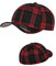 Flexfit Caps Wooly Combed Cap Delta Tartan Glen Unisex Cap Baseball XXS-XXL Basecap Mütze, S-M, 1x Tartan Plaid Black/Red & 1x HL-Kauf Notizblock