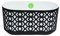 Blumentopf Blumenkasten Pflanztopf für Zuhause Balkon Terrasse Garten Modernes Design Kunststoff Gemustert Schwarz-Weiß 39,4 cm x 19,4 cm x 20,3 cm