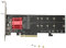 Vikye Dualer M.2 PCIe NVMe Adapter, SSD zu PCIe Kompatibel mit M.2 SSD PCIe NVMe Unterstützt NVMe SSD 2230 2242 2260 2280 22110