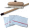 Balai Brosse avec 3 serpillères | Balai Lave Pont 22 cm PPL Blanc | Manche en Bois 1,25 m | Serpillère Ultra absorbante | Dimension 50 * 60 | Ménage Domestique | Laver et Récurer | Kibros SERP_1111