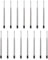 DOETYD 15 PCS Metallpatronen Set inklusive schwarzer Tinte Pen Refills Kugelschreibermine für Ersatz von Kugelschreiberminen geeignet für Parker Kugelschreiber