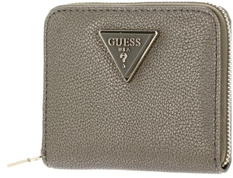 GUESS Geldbörse Meridian Small Zip Around Wallet Pewter braun