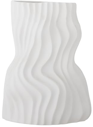 [W] Sahal Vase, Weiá, Keramik; L15xH25,5xW19 cm