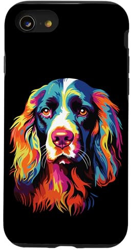 Watercolor Colorful Springer Spaniel Dog Case for iPhone SE (2020) / 7/8