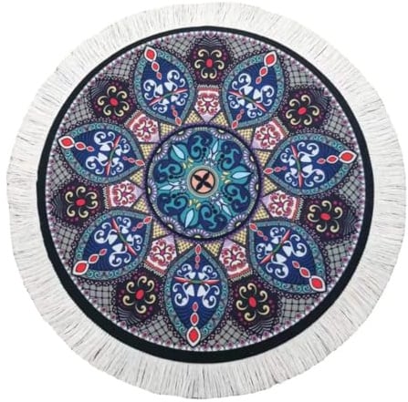 Mini Teppich Mauspad mit Quaste Oriental Persian Mouse Pad 28x18 cm | Kreative Orientteppich Muster, Perserteppich, Rutschfeste Gummibasis, Kleiner Teppich Tisch Mousepad, Matte