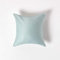 Homescapes 4er-Set Bio-Kissenbezug 40x40cm hellblau aus 100% Bio-Baumwolle, Satin-Kissenhülle mit Reißverschluss