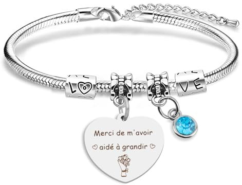 Bracelet Maitresse Fin d'année - Cadeau Prof et Atsem - Remerciements de Noël