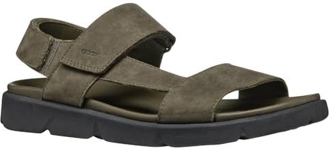 Geox U XAND 2S B, Sandalia Deslizante Hombre, Military, 43 EU