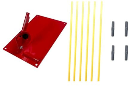 Baoblaze Golf Alignment Stick Set Golf Trainer Adjustable Practice Plate Golf Training Aid for Indoor Driving Range Hitting Golfer Men