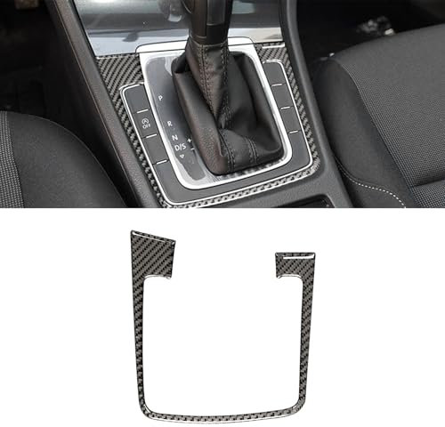 HLMNAKE Interior Sticker Abdeckung aus Carbonfaser, Auto Trim Tuning Dekoration Accessoires für 2014-2020 VW GOLF 7 (Schalthebel-B)