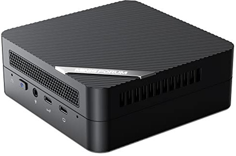 MINIS FORUM Venus Series UM590 Mini PC, AMD Ryzen 9 5900HX 8-Core CPU bis zu 4,6 GHz, 32GB DDR4 / 512GB SSD Mini Desktop Computer, HDMI×2/USB-C Anschluss, WiFi, BT, USB 3.2×2, HDD-Steckplatz