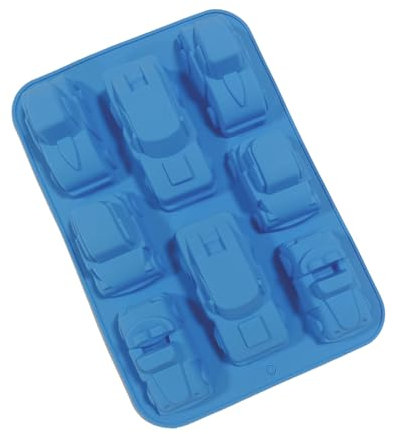 efco creative GmbH Silikonform, Autos, 32,5 x 23,5 x 4 cm, 8 Fach