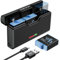 ENEGON Hero 12 11 10 9 Battery (1800 mAh 3-Pack) Rechargeable Hero 11 Battery and 3 Channel USB LCD Battery Chargers Fully Compatible with Hero 12 Hero 11, Hero10, Hero 9 (3 x Batteries + 1 x Charger)