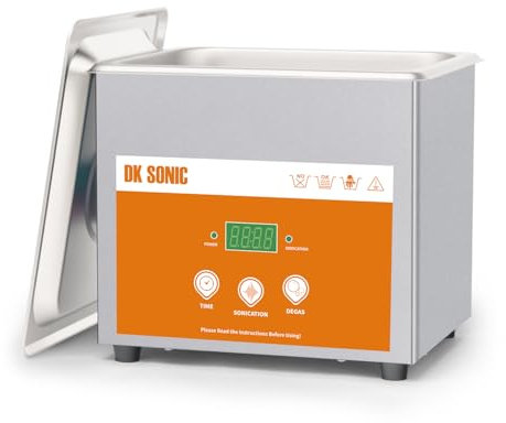 DK SONIC Ultraschall-Reiniger, 1,5L 60W Edelstahl-Ultraschall-Schmuck-Reiniger mit Reinigungskorb, Timer, Digital Sonic Cleaner für die Reinigung von Schmuck, Brillen, Münzen