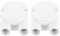 sourcing map 2Pcs PVC Conduit Box Junction Box Outdoor Cable Connectors, 4 Way Round Wire Box Connectors Circuit 20mm with Cover for Cable Management White