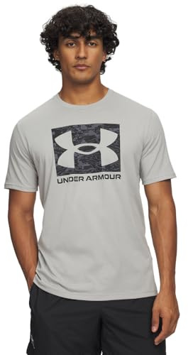 Under Armour T-Shirt ABC Camo Boxed Logo | Weicher Baumwollmix. Logoprint mit Camomuster auf der Brust. Lockerer gerader Schnitt.