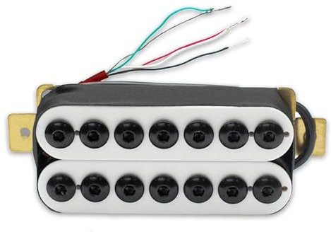 Pastillas de guitarra Pastilla de doble bobina para guitarra eléctrica de 7 cuerdas con tornillo ajustable(Neck Pickup)