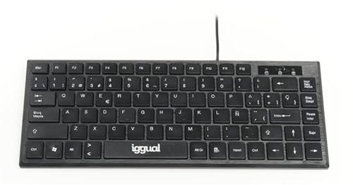 VoltShine Teclado - Teclado USB Compacto TKL, diseño Slim, sin Teclado numérico, Ideal para Espacios reducidos, Color Negro, conexión rápida*