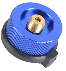 SUPVOX Split Type Stove Connector Head Gas Bottle Adaptor for Camping and Bbq Portable Outdoor Stove Connector Auto Shut-off Function Blue