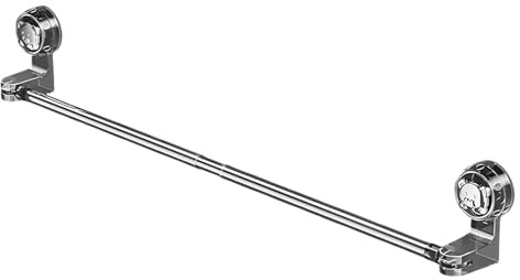 Porte-serviettes – Porte-serviettes en acier inoxydable à ventouse | Barre porte-serviettes sans perçage | Cintre réglable, système de vide, supports muraux à suspendre pour salle de bain et