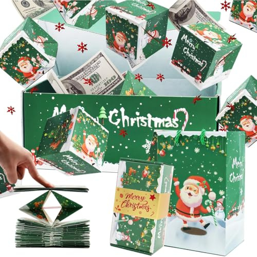 ARHZ Überraschung Box,Uberraschungsbox,mit 10 Faltschachteln,Geschenkbox + Geschenktüte Explosionsbox,Geschenkbox Aufklappbar,Exploexplodierende Box Uberraschung für Valentinstagsgeschenke