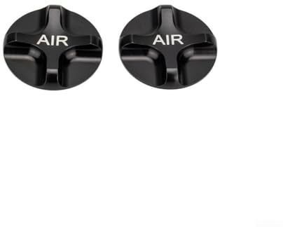 Aluminum Alloy Fork Covers 2PCS for AV Valve Mountain Bike Suspension Forks Dust Proof Cap Compatible with Most 30mm and 32mm Forks (Black)