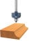 Bosch 85204M Router Bit Carbide Tip 3/16R Cove with Ball Bearing 1/4 Shank