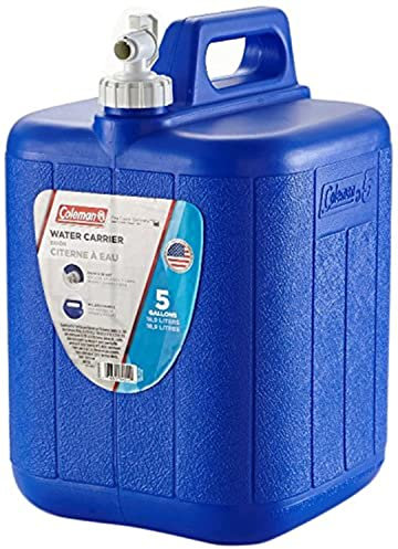 Coleman Jug With Water Carrier, 5 Gallons, Blue