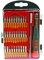 Velleman Ensemble de tournevis de précision, 32 pièces, en chrome-molybdène-vanadium, non magnétique, noir/orange