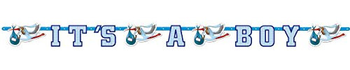 Girlande It's a Boy 2 m lang Geburt Taufe Grußkette