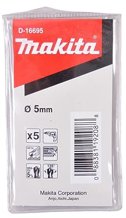 Makita Bohrer HSS-CO, 5.0 x 86 mm, 5 Stück, D-16695