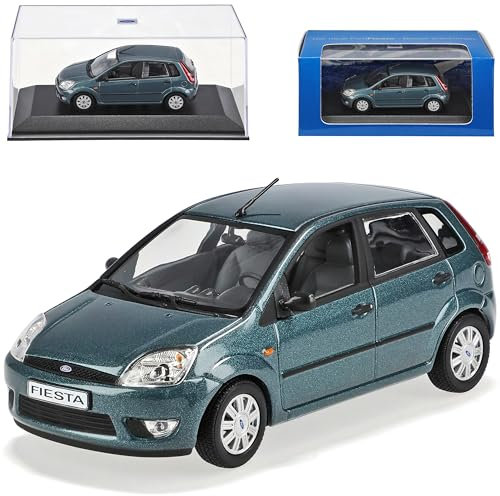 Minichamps Ford Fiesta GrÜn Grau 5 TÜrer Mk6 2001-2008 1/43 Modell Auto Modellauto