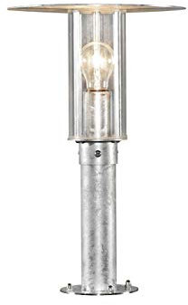 Konstsmide Mode 661-320 Sockelleuchte B: 28cm T: 28cm H: 44,5cm / 1x60W / IP54 / galvanisiert/verzinkt