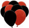 Globos Festival 50 rot schwarz Natur Latex Luftballon Helium geeignet EU Ware vom Sachsen Versand