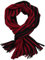Rotfuchs Strickschal Raschelschal Streifen modisch rot schwarz 50% Wolle 50% Polyacryl